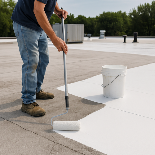 flat roof coating